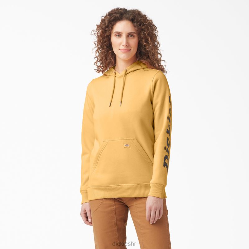 teški pulover s rukavima s logotipom žene Dickies narančasti sjaj (og3) 6BPL62311 odjeća
