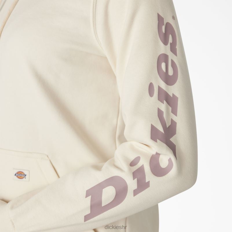 teški pulover s rukavima s logotipom žene Dickies starinsko bijelo (aw) 6BPL62302 odjeća