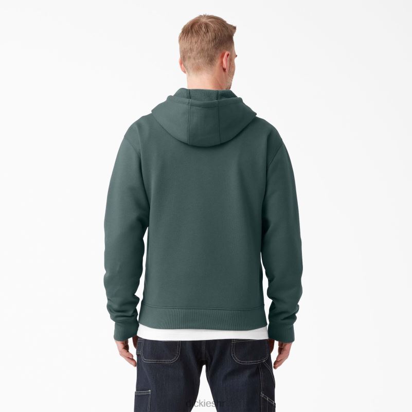 vodoodbojna majica s kapuljačom u tri boje muškarci Dickies Lincoln Green (ln) 6BPL61108 odjeća