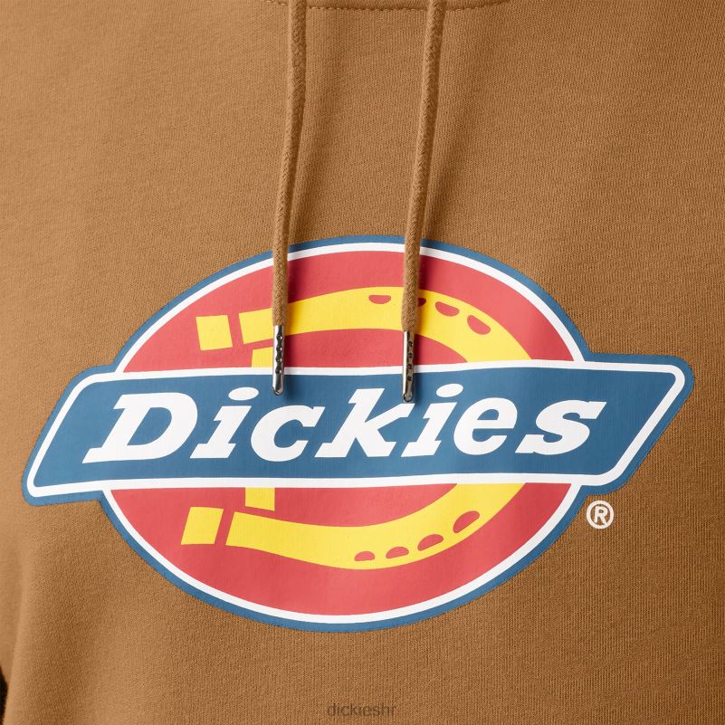 vodoodbojna majica s kapuljačom u tri boje muškarci Dickies smeđa patka (bd) 6BPL61104 odjeća