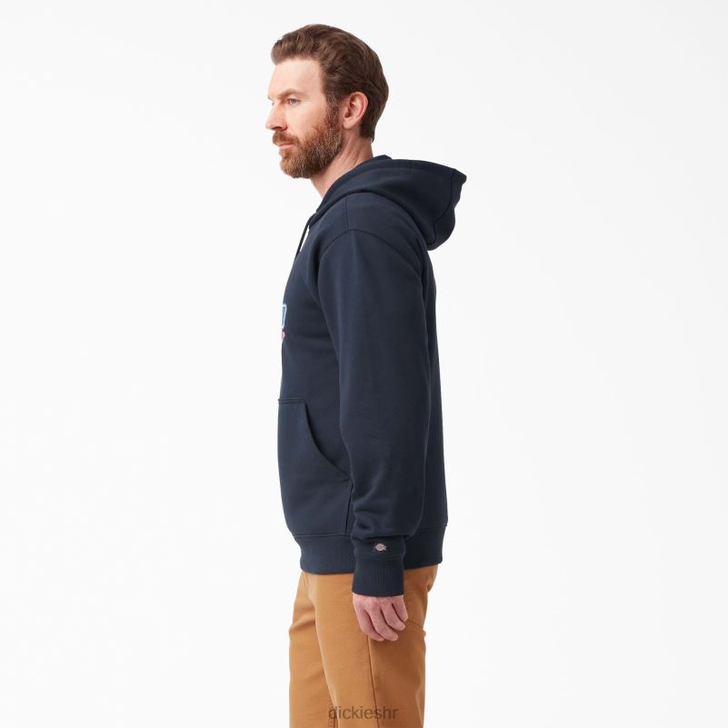 vodoodbojna majica s kapuljačom u tri boje muškarci Dickies tamnoplava (dn) 6BPL61105 odjeća
