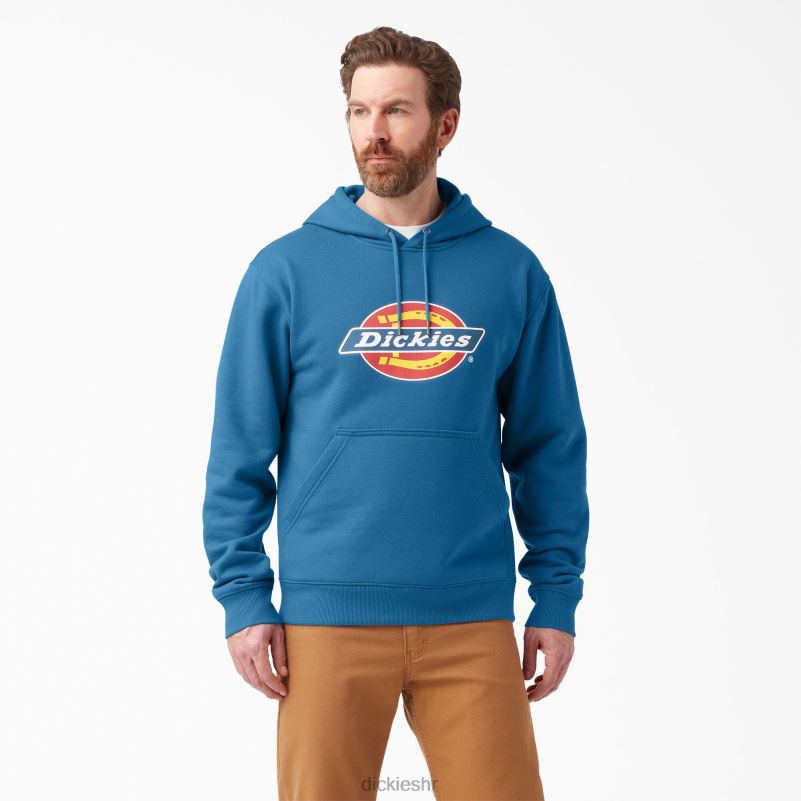 vodoodbojna majica s kapuljačom u tri boje muškarci Dickies vallarta plava (v2b) 6BPL61110 odjeća