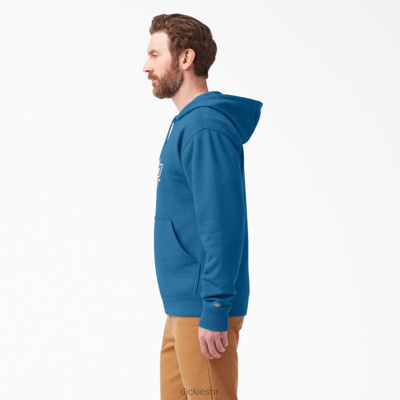 vodoodbojna majica s kapuljačom u tri boje muškarci Dickies vallarta plava (v2b) 6BPL61110 odjeća