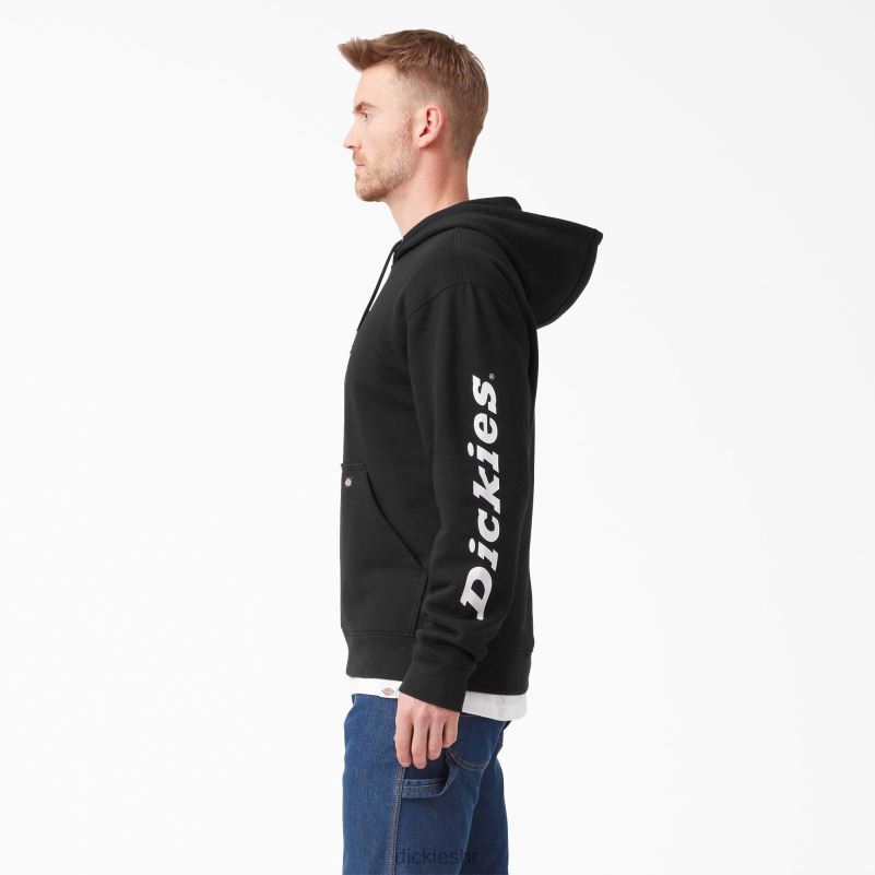 vodoodbojna majica s rukavima s logotipom muškarci Dickies crna (kbk) 6BPL61040 odjeća