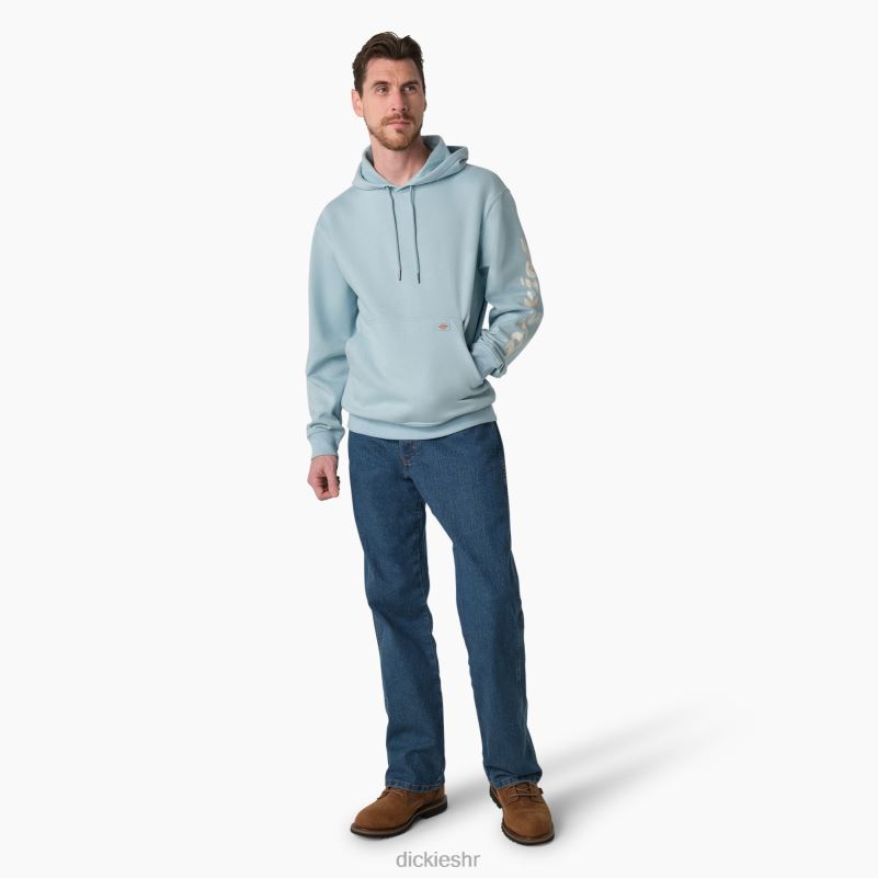 vodoodbojna majica s rukavima s logotipom muškarci Dickies čisto plava (eu) 6BPL61036 odjeća