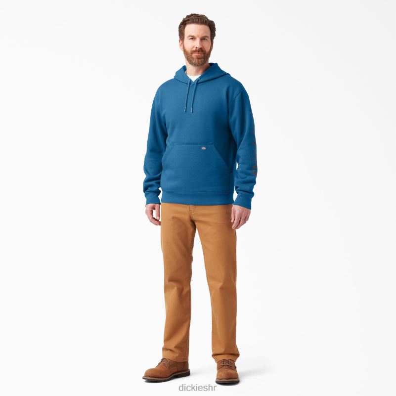 vodoodbojna majica s rukavima s logotipom muškarci Dickies vallarta plava (v2b) 6BPL61044 odjeća