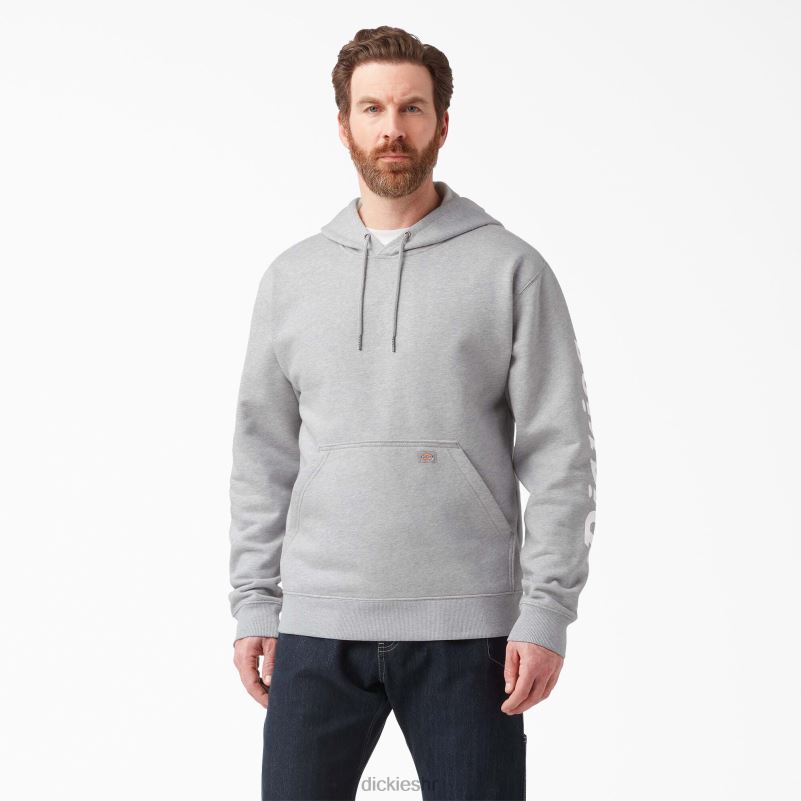 vodoodbojna majica s rukavima s logotipom muškarci Dickies vrijesak sivi (hg) 6BPL61038 odjeća