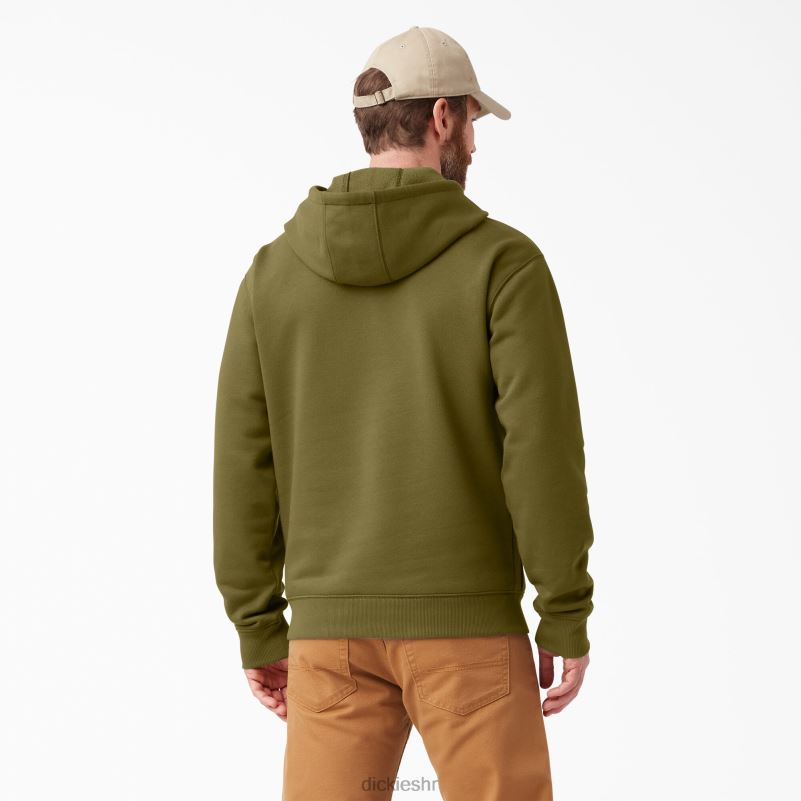 vodoodbojna majica s rukavima s logotipom muškarci Dickies zelena mahovina (g2m) 6BPL61037 odjeća