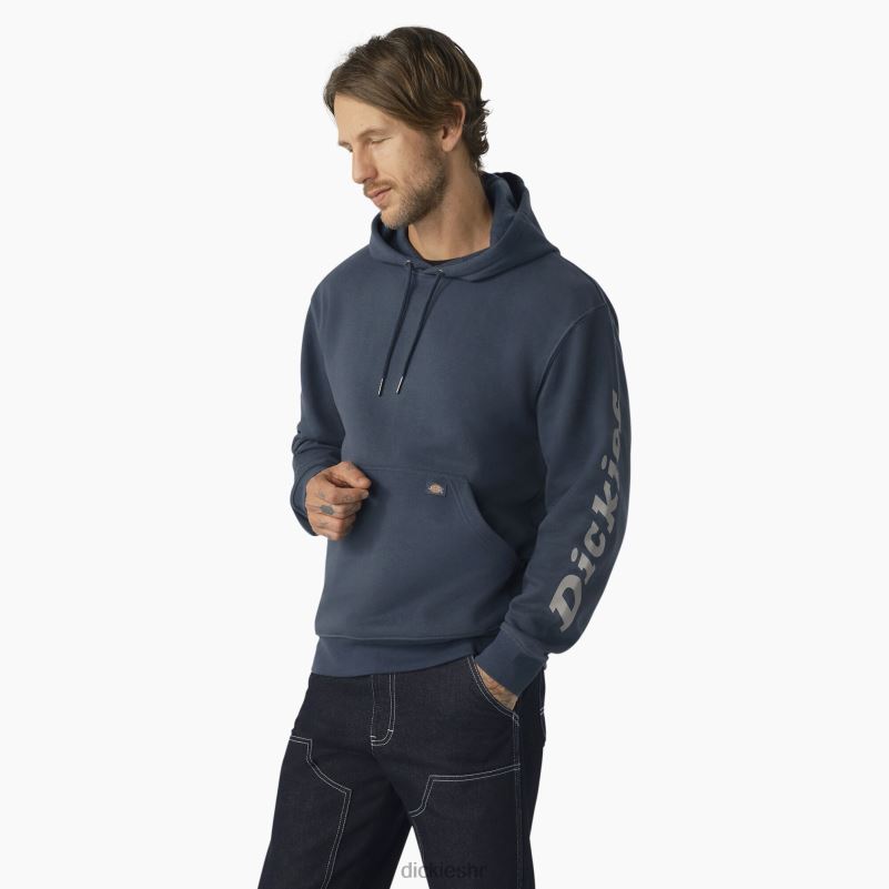 vodoodbojna majica s rukavima s logotipom muškarci Dickies zračno plava (af) 6BPL61034 odjeća