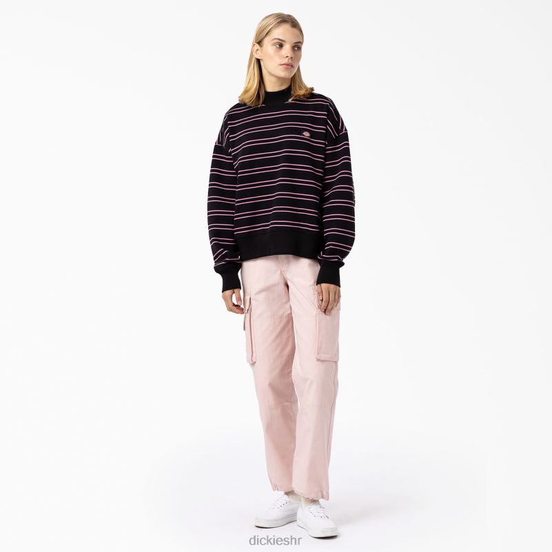 westover prugasta majica žene Dickies crna pruga (bks) 6BPL62289 odjeća