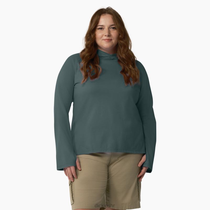 majica za sunčanje s učinkom hlađenja žene Dickies Lincoln Green (ln) 6BPL61647 odjeća