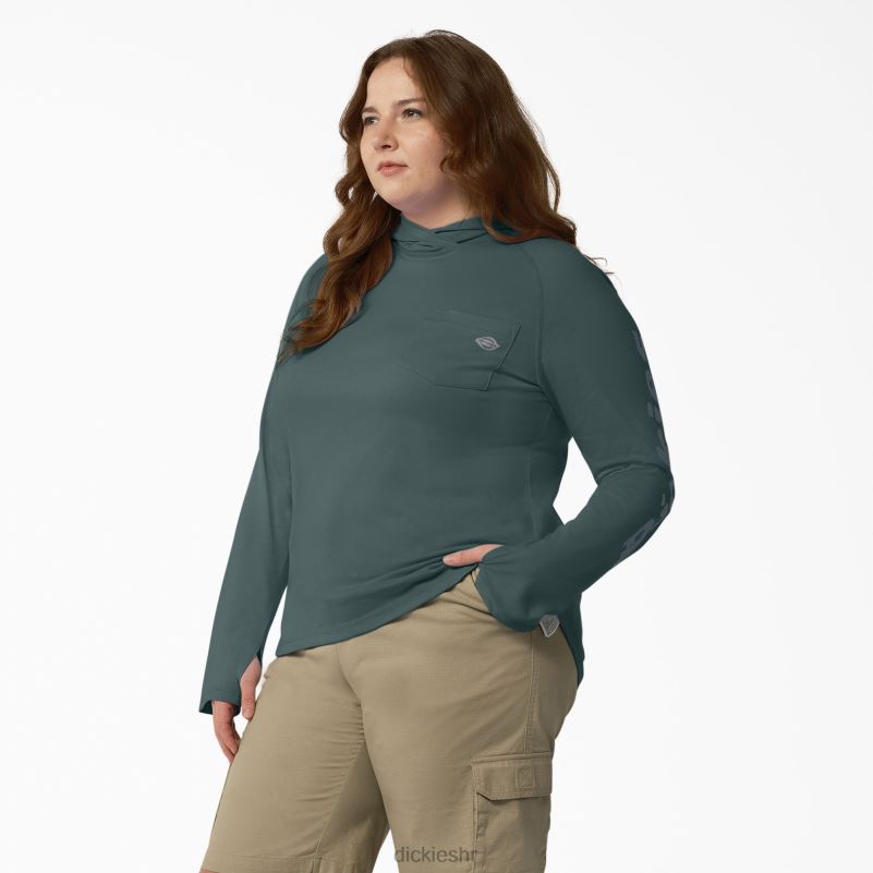 majica za sunčanje s učinkom hlađenja žene Dickies Lincoln Green (ln) 6BPL61647 odjeća