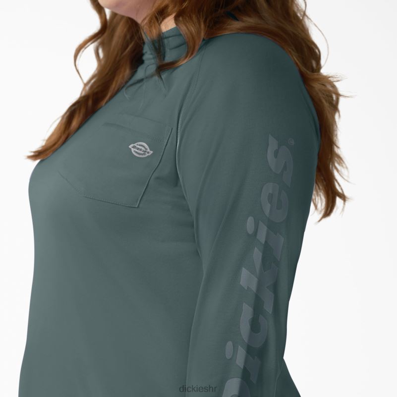 majica za sunčanje s učinkom hlađenja žene Dickies Lincoln Green (ln) 6BPL61647 odjeća