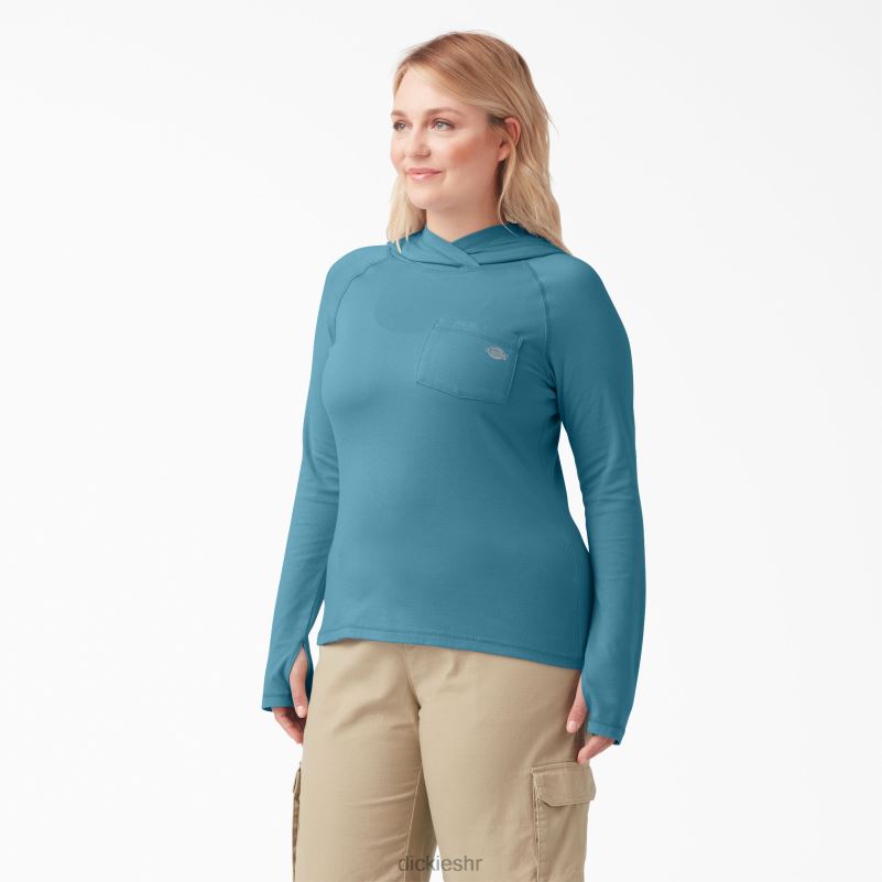 majica za sunčanje s učinkom hlađenja žene Dickies duboko nebo (esd) 6BPL61644 odjeća