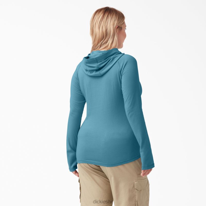 majica za sunčanje s učinkom hlađenja žene Dickies duboko nebo (esd) 6BPL61644 odjeća