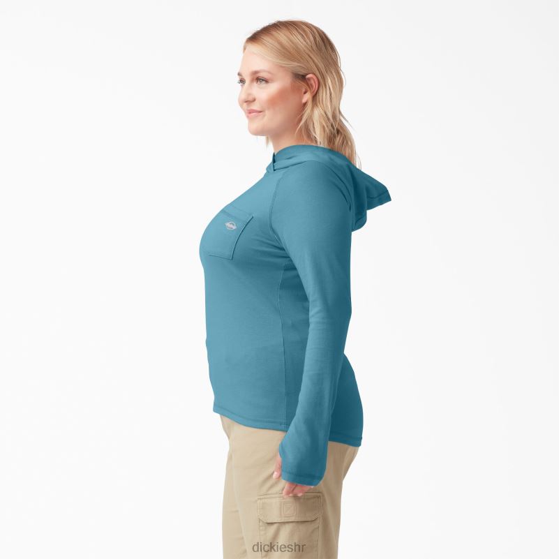 majica za sunčanje s učinkom hlađenja žene Dickies duboko nebo (esd) 6BPL61644 odjeća