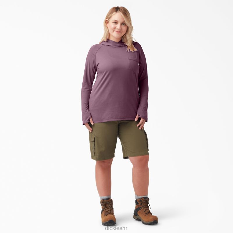 majica za sunčanje s učinkom hlađenja žene Dickies ljubičasta sjena vrijeska (vsh) 6BPL61650 odjeća