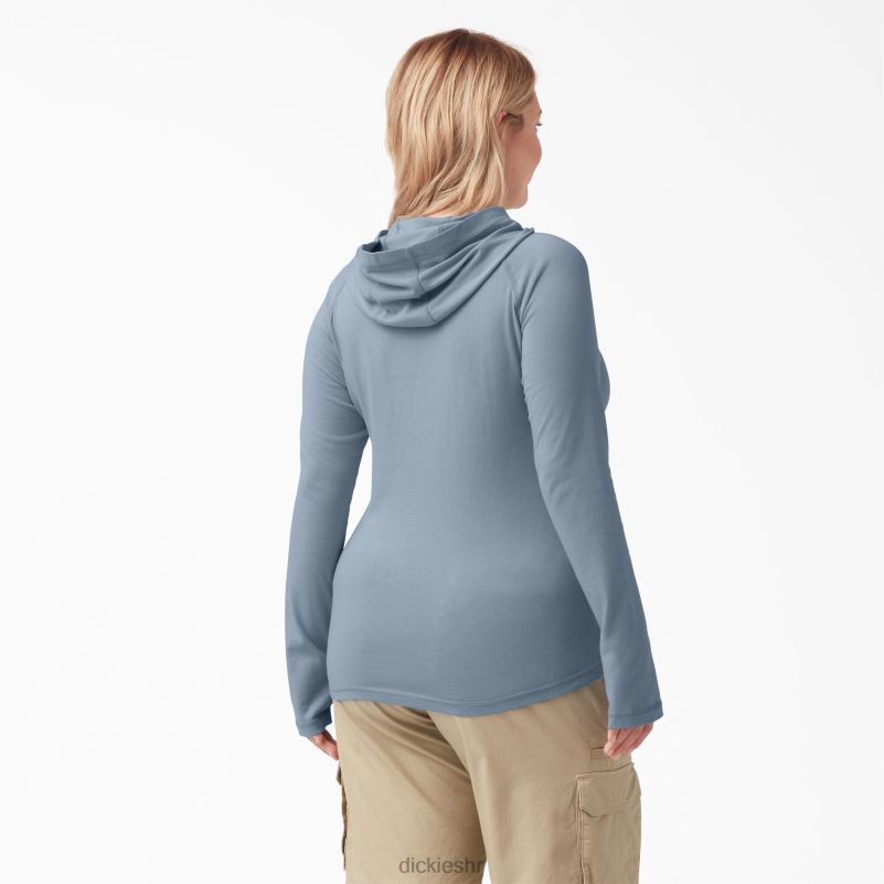majica za sunčanje s učinkom hlađenja žene Dickies maglovito plava (fe) 6BPL61645 odjeća