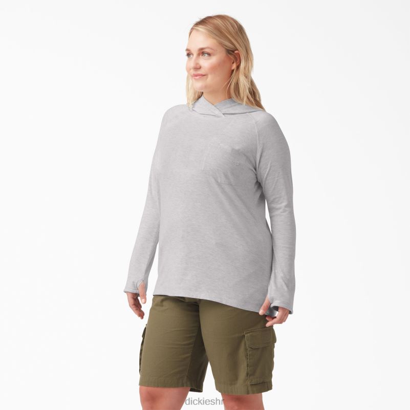 majica za sunčanje s učinkom hlađenja žene Dickies pepeljasto siva (ag) 6BPL61640 odjeća