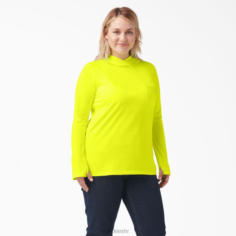 majica za sunčanje s učinkom hlađenja žene Dickies svijetlo žuta (bwd) 6BPL61642 odjeća