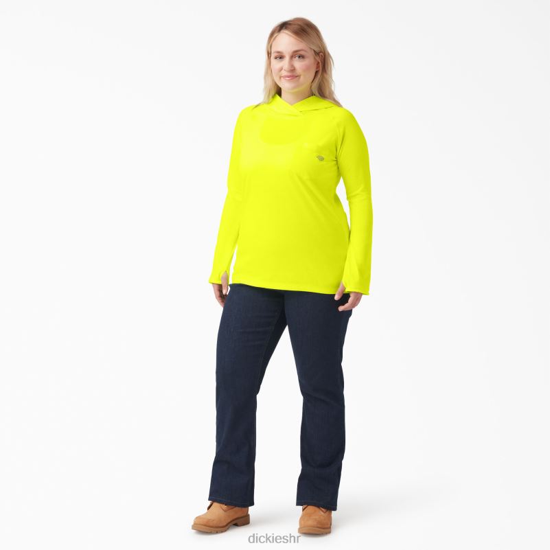 majica za sunčanje s učinkom hlađenja žene Dickies svijetlo žuta (bwd) 6BPL61642 odjeća