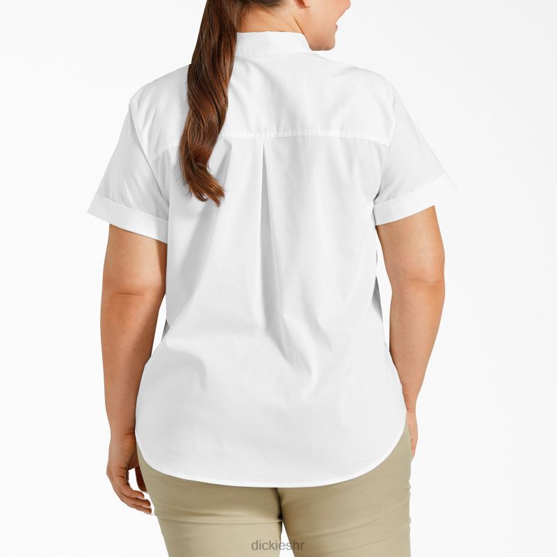 plus košulja na kopčanje žene Dickies bijelo (wh) 6BPL62059 odjeća