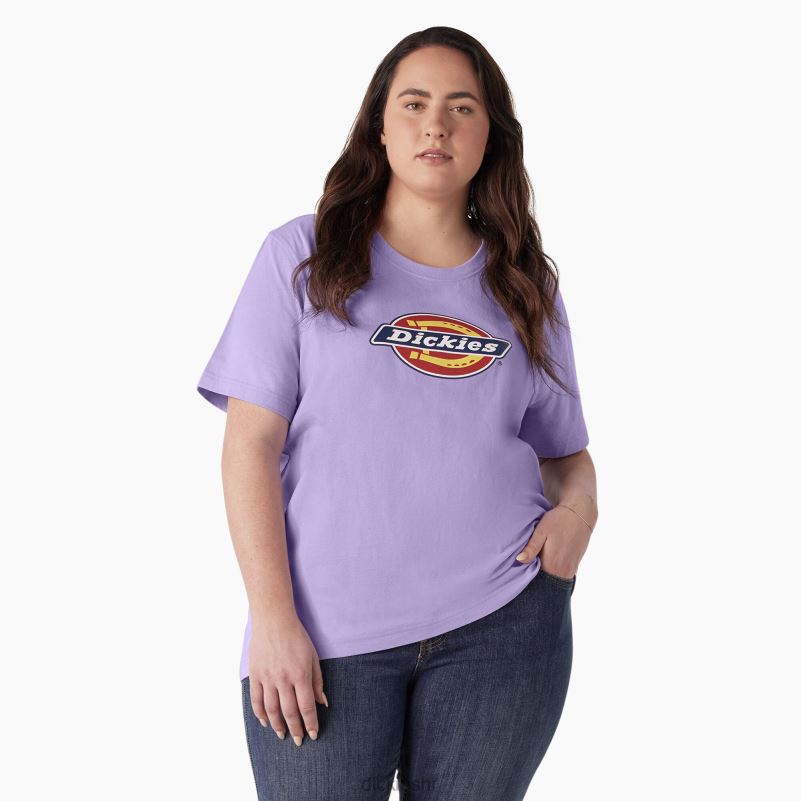 plus majica s logotipom teške kategorije žene Dickies ljubičasta ruža (ur2) 6BPL62145 odjeća