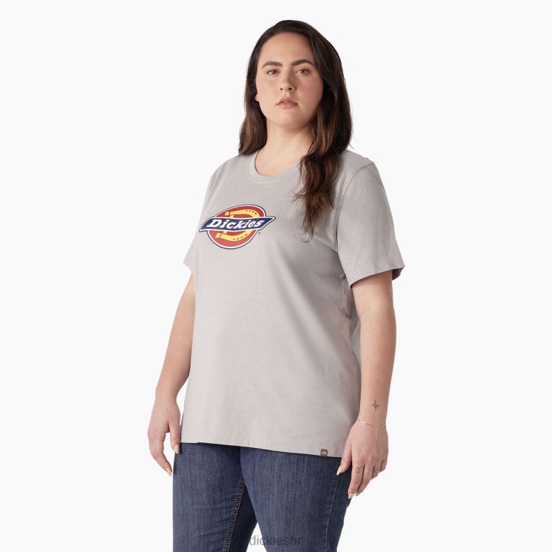 plus majica s logotipom teške kategorije žene Dickies vrijesko siva (h2) 6BPL62144 odjeća
