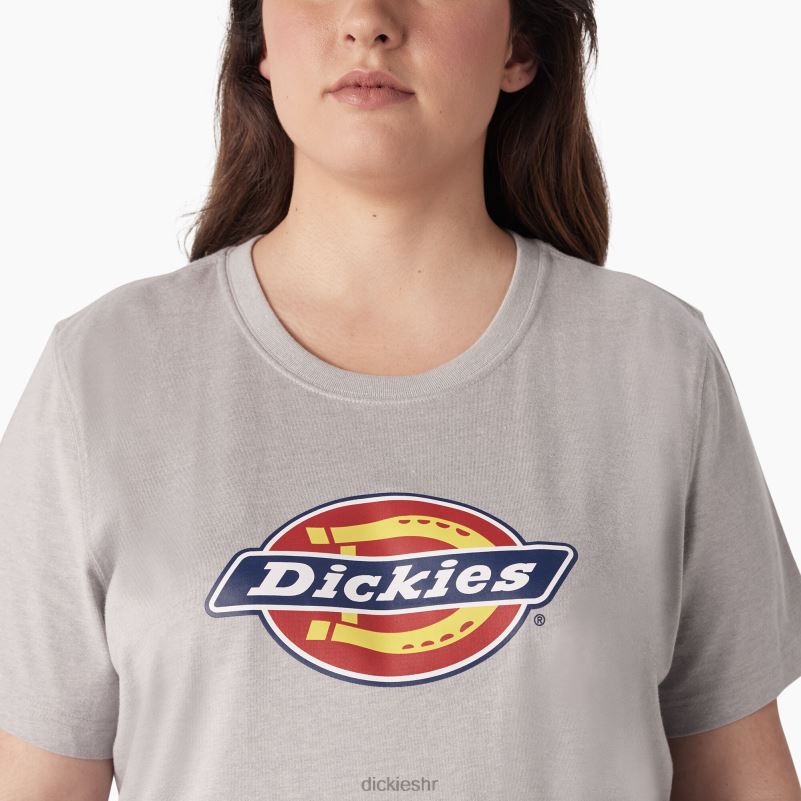 plus majica s logotipom teške kategorije žene Dickies vrijesko siva (h2) 6BPL62144 odjeća