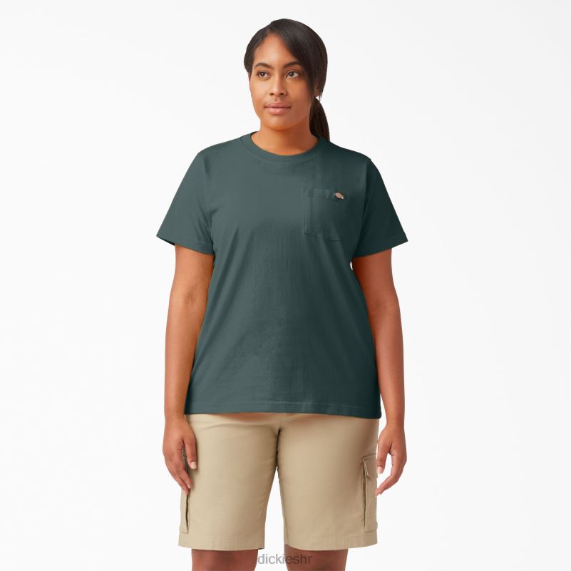 plus teškaška majica kratkih rukava žene Dickies Lincoln Green (ln) 6BPL61972 odjeća