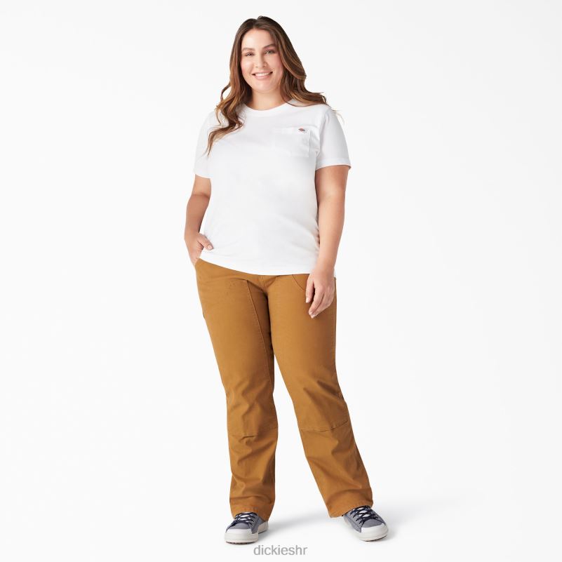plus teškaška majica kratkih rukava žene Dickies bijelo (wh) 6BPL61976 odjeća