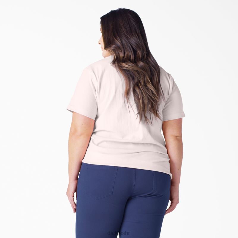 plus teškaška majica kratkih rukava žene Dickies lotos roza (lo2) 6BPL61973 odjeća