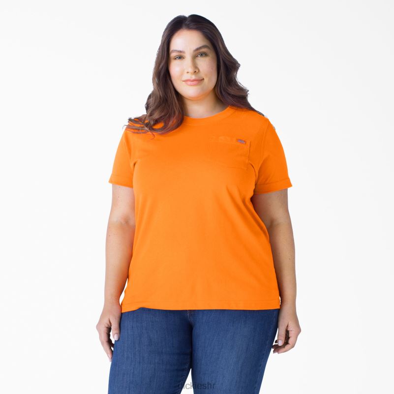plus teškaška majica kratkih rukava žene Dickies narančasto (ili) 6BPL61974 odjeća