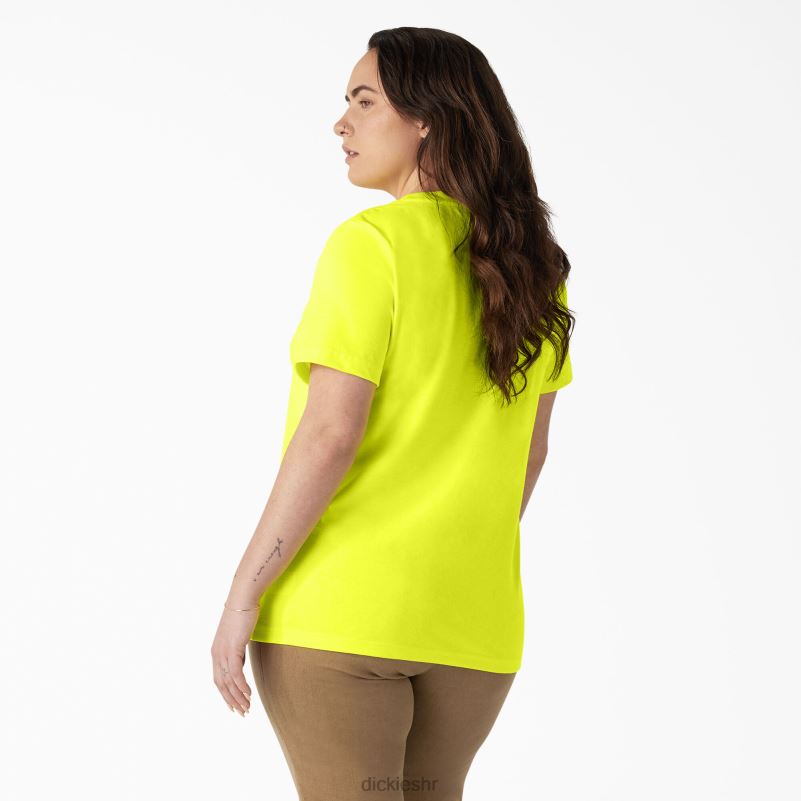 plus teškaška majica kratkih rukava žene Dickies svijetlo žuta (bwd) 6BPL61968 odjeća