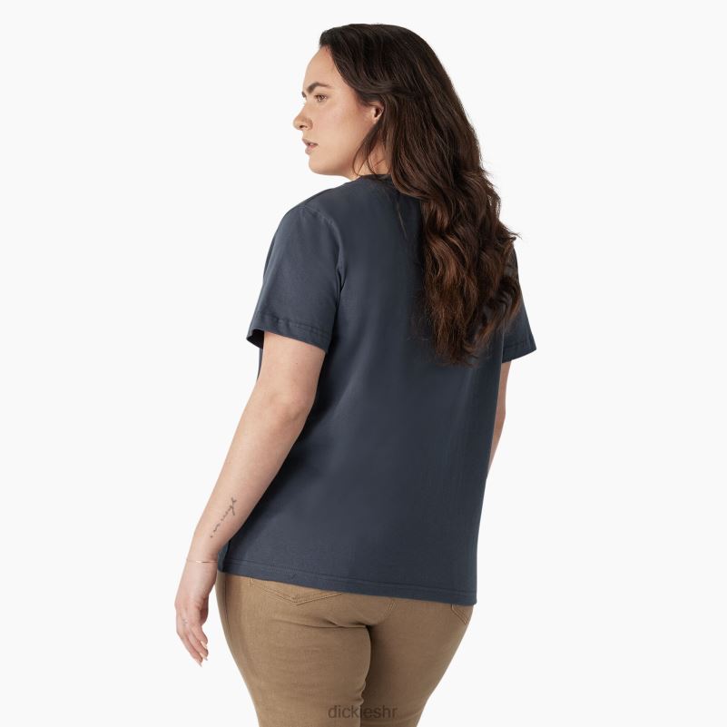 plus teškaška majica kratkih rukava žene Dickies zračno plava (af) 6BPL61965 odjeća