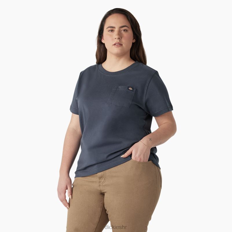plus teškaška majica kratkih rukava žene Dickies zračno plava (af) 6BPL61965 odjeća