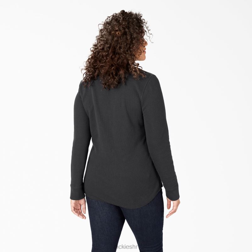 plus termo majica dugih rukava žene Dickies crna (kbk) 6BPL62071 odjeća