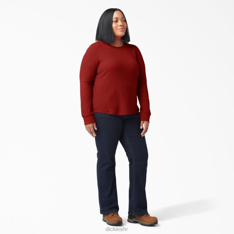 plus termo majica dugih rukava žene Dickies rastopljeni lava heather (m2h) 6BPL62072 odjeća