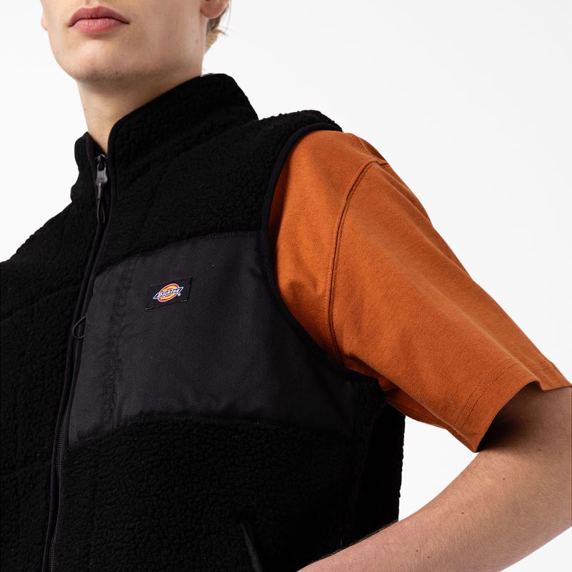 crveni padobranski prsluk muškarci Dickies crna (bk) 6BPL61120 odjeća