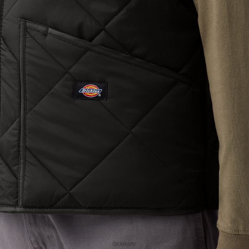 dijamantni prošiveni prsluk muškarci Dickies crna (bk) 6BPL61022 odjeća