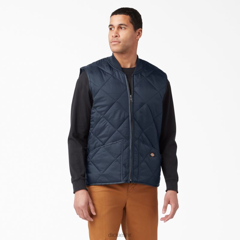 dijamantni prošiveni prsluk muškarci Dickies tamnoplava (dn) 6BPL61023 odjeća