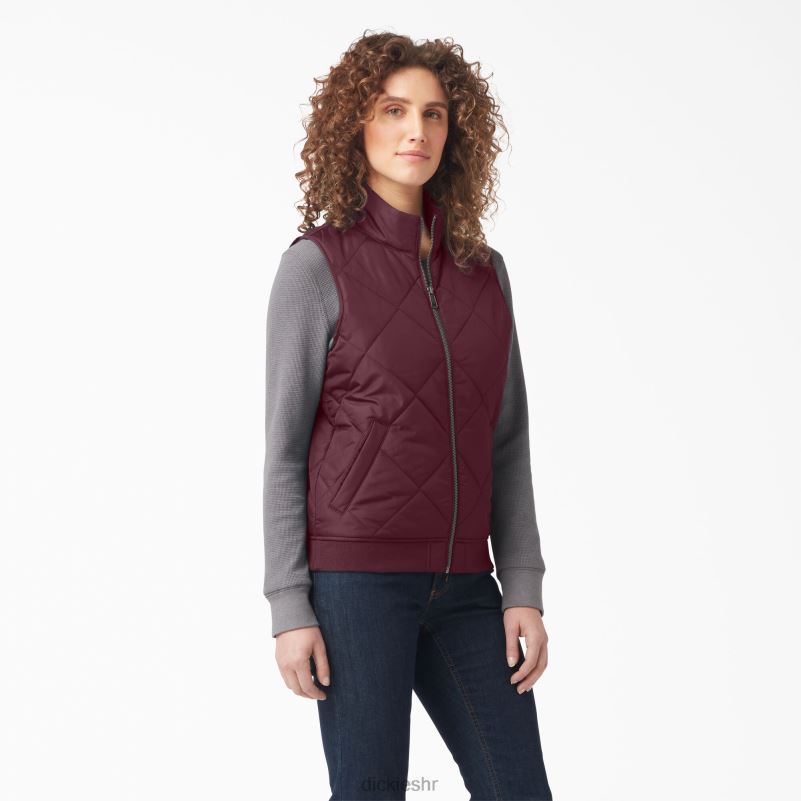 prošiveni prsluk žene Dickies bordo (od) 6BPL62296 odjeća