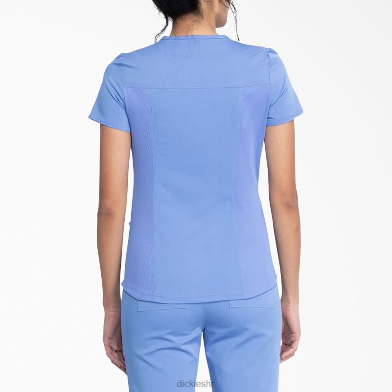 Balance top s v-izrezom i džepom na patentni zatvarač žene Dickies strop plava (cbl) 6BPL62474 odjeća