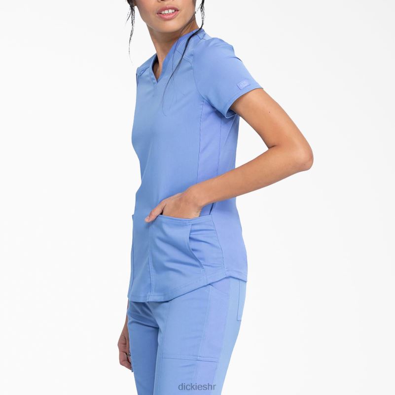 Balance top s v-izrezom i džepom na patentni zatvarač žene Dickies strop plava (cbl) 6BPL62474 odjeća