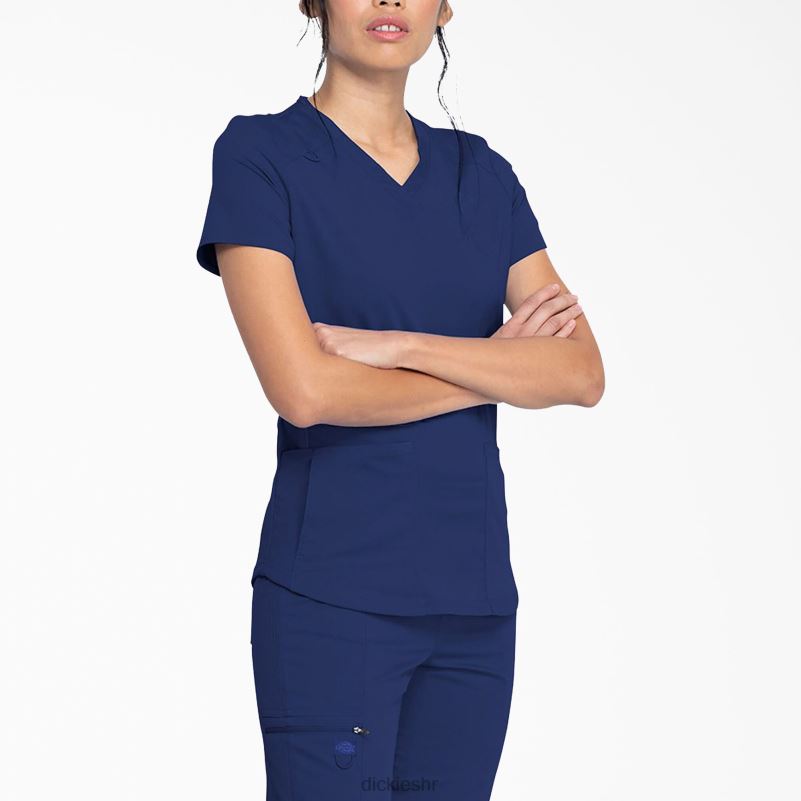 Balance top s v-izrezom i džepom na patentni zatvarač žene Dickies tamnoplava (nvy) 6BPL62478 odjeća