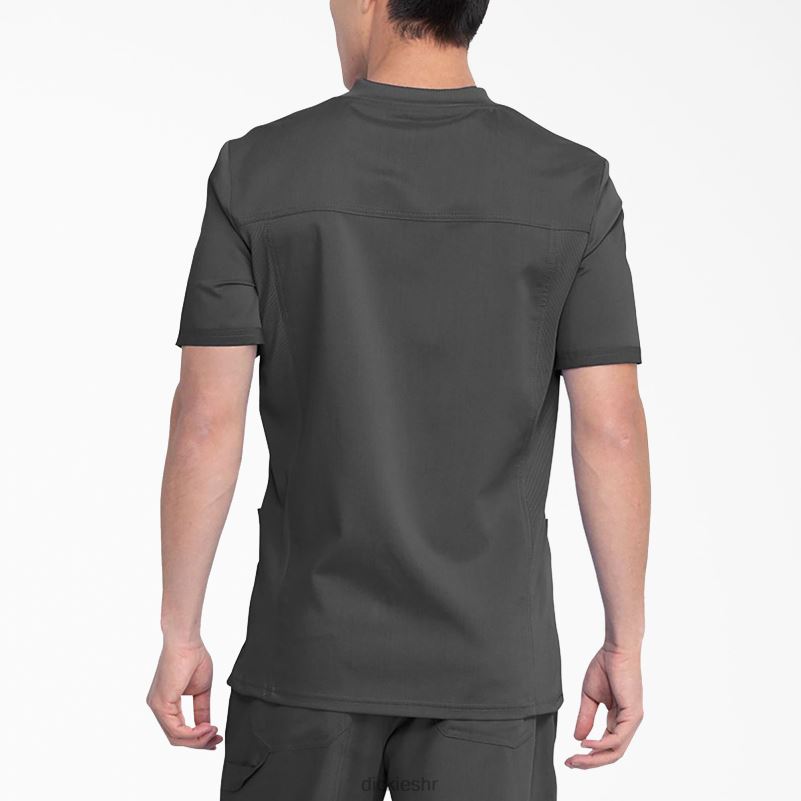 balansirana majica s v-izrezom i džepovima muškarci Dickies kositar siva (klupa) 6BPL61412 odjeća