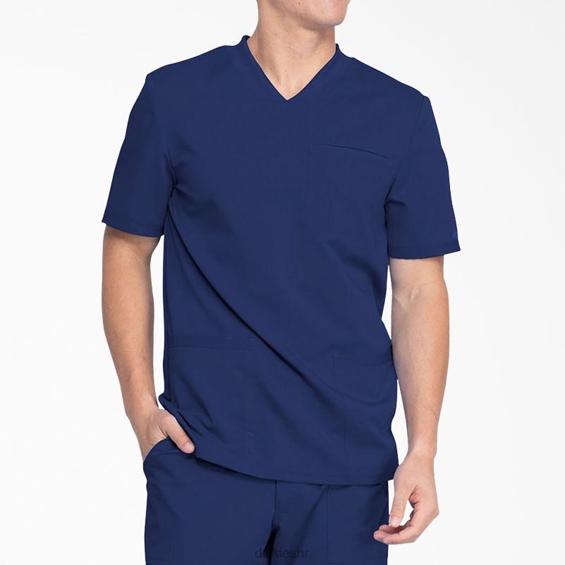 balansirana majica s v-izrezom i džepovima muškarci Dickies tamnoplava (nvy) 6BPL61411 odjeća