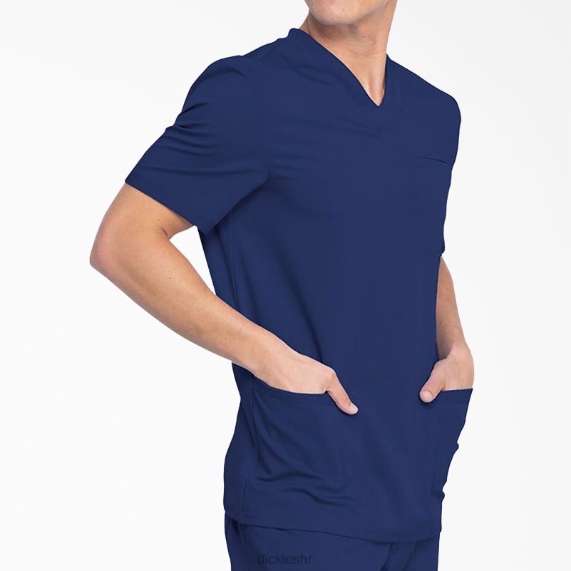 balansirana majica s v-izrezom i džepovima muškarci Dickies tamnoplava (nvy) 6BPL61411 odjeća