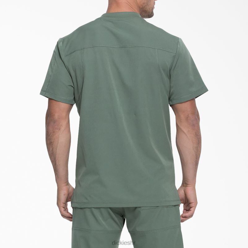 dynamix majica s v-izrezom i džepom s patentnim zatvaračem muškarci Dickies maslinasto zelena (oli) 6BPL61252 odjeća