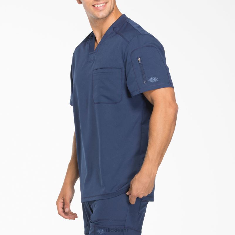 dynamix majica s v-izrezom i džepom s patentnim zatvaračem muškarci Dickies tamnoplava (nvy) 6BPL61251 odjeća